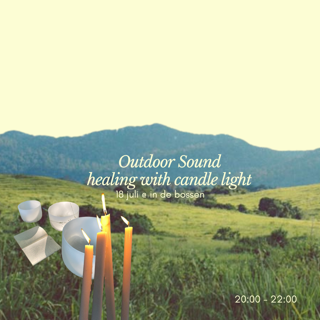 Sound Healing in het Park – Avondsessie met Kaarslicht op 18 Juli 2025